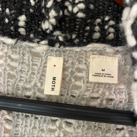 ANTHROPOLOGIE Moth Alba Fringe Sweater Size Medium Wool Blend Boho - Picture 4 of 8